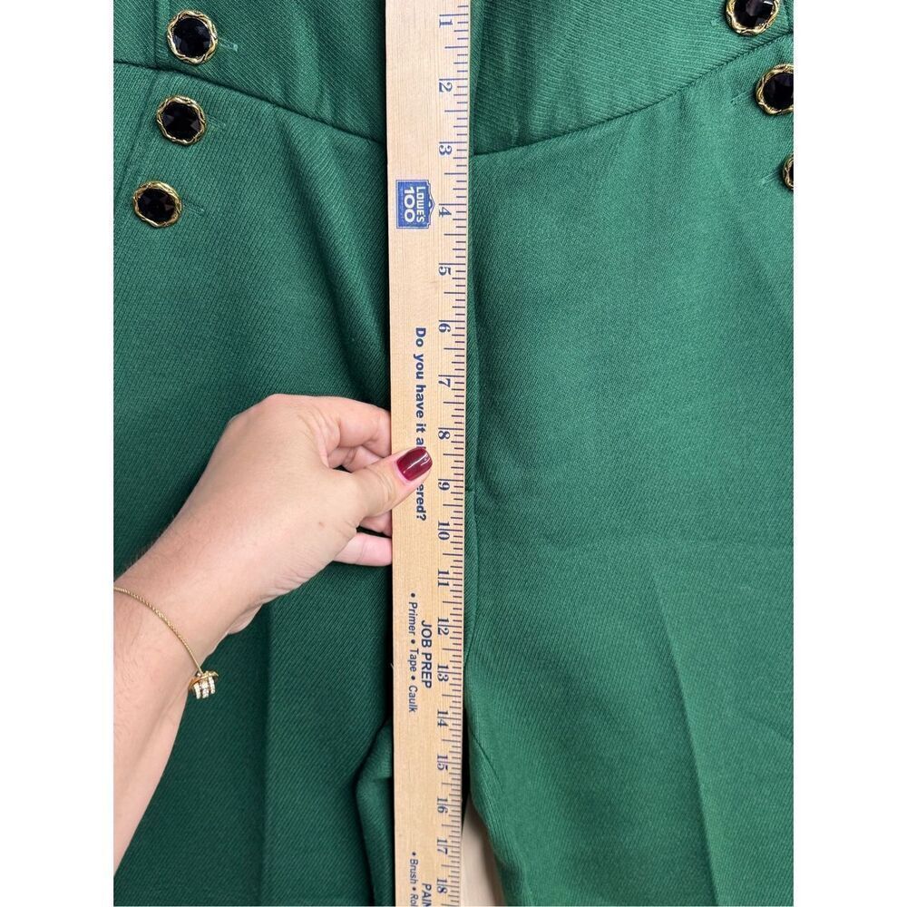 Halogen x Atlantic Pacific green high waisted trousers workwear office sz 8 - Picture 4 of 10